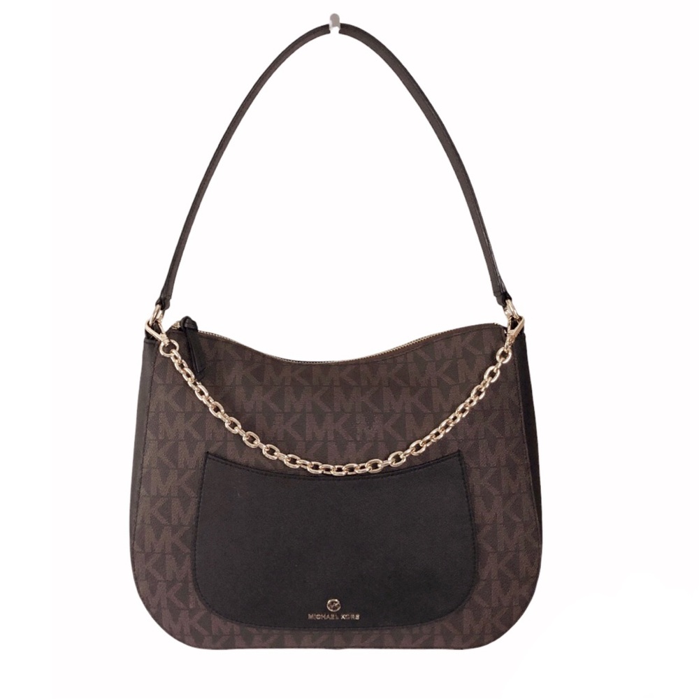 Michael Kors Eden brown signature hobo bag - Picture 2 of 12